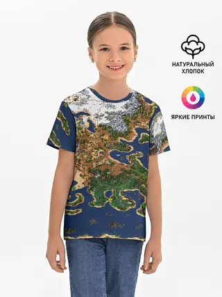 Детская базовая футболка / HEROES 3 КАРТА