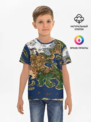 Детская базовая футболка / HEROES 3 КАРТА