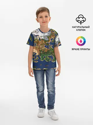 Детская базовая футболка / HEROES 3 КАРТА