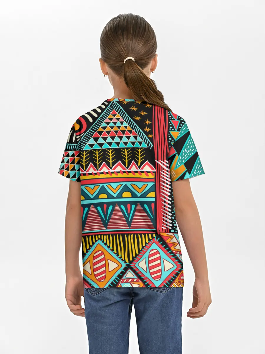 Детская базовая футболка / Африканский стиль