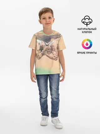 Детская базовая футболка / Борьба