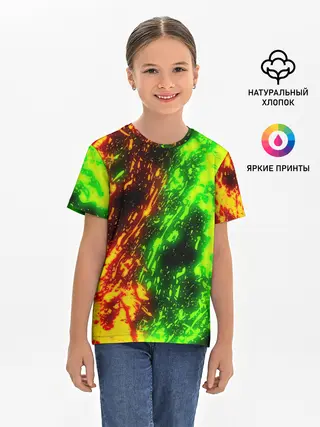 Детская базовая футболка / TOXIC FLAME