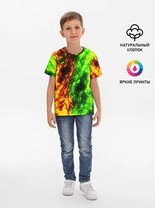 Детская базовая футболка / TOXIC FLAME