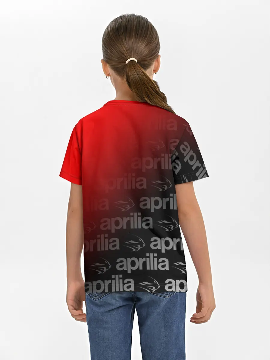 Детская базовая футболка / APRILIA / АПРИЛИЯ / MOTO