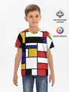 Детская базовая футболка / Color blocking