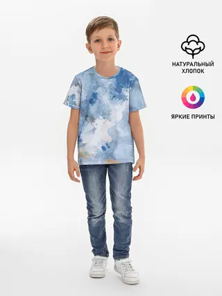 Детская базовая футболка / Небесные мазки