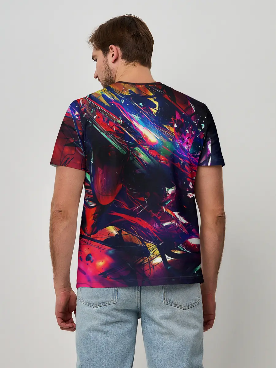 Мужская базовая футболка / DIGITAL STRIPES