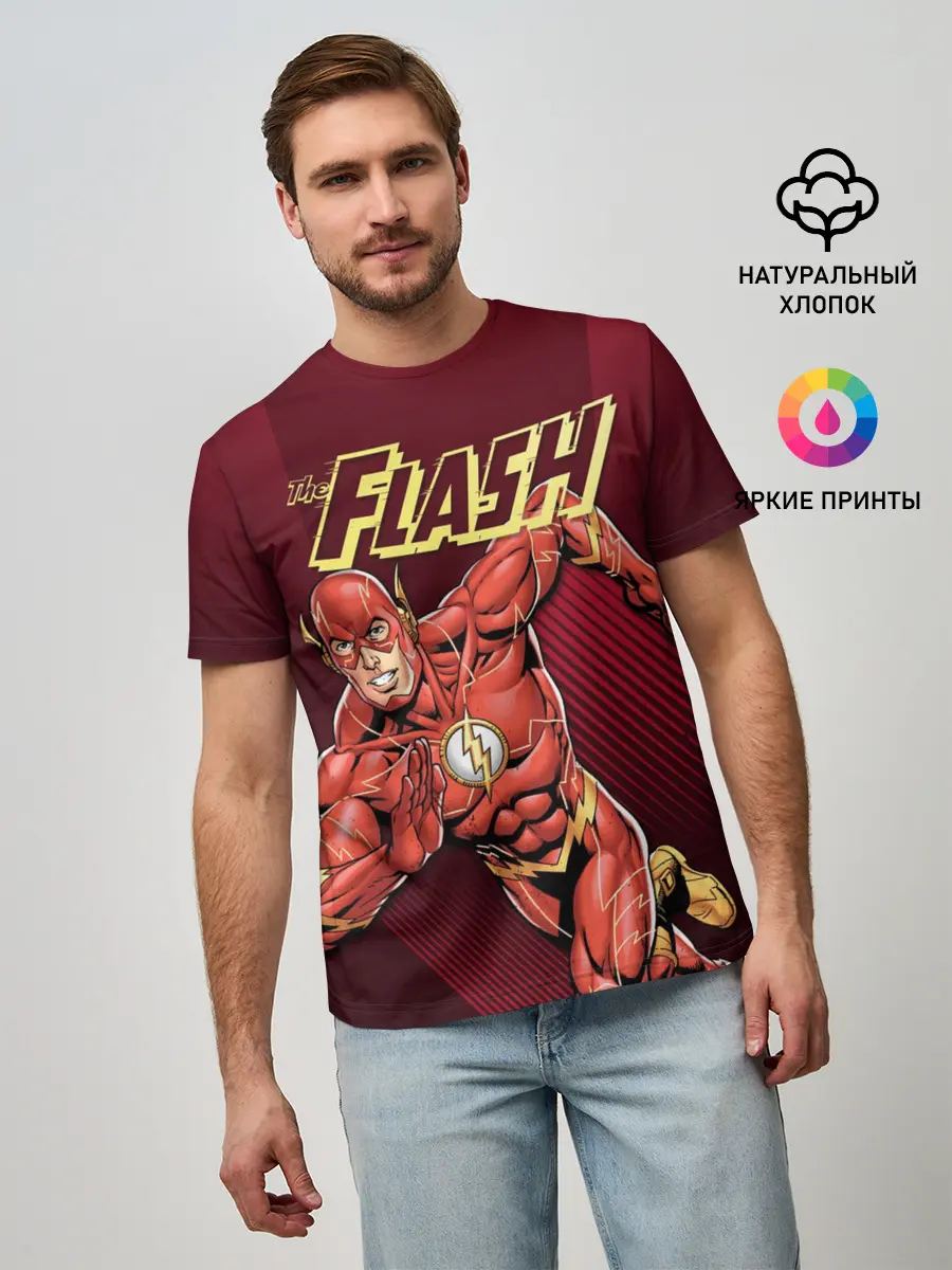 Мужская базовая футболка / The Flash