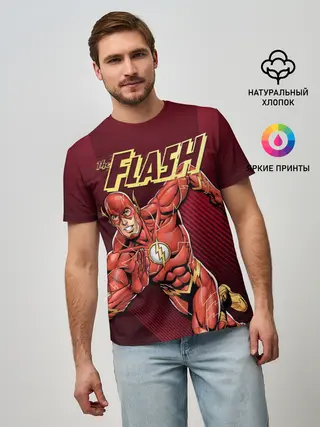 Мужская базовая футболка / The Flash