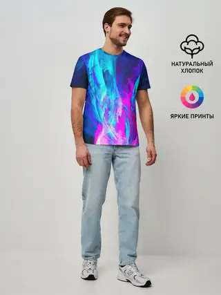 Мужская базовая футболка / НЕОНОВЫЕ КРАСКИ