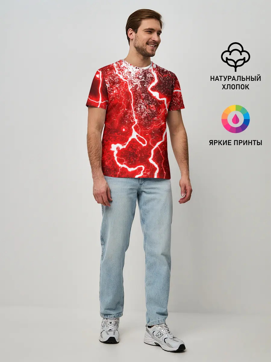 Мужская базовая футболка / БРЫЗГИ КРАСОК