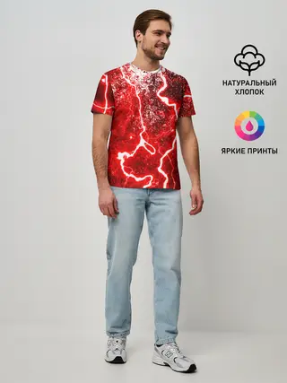 Мужская базовая футболка / БРЫЗГИ КРАСОК