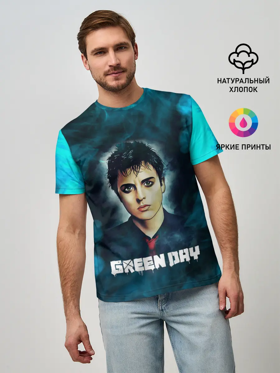 Мужская базовая футболка / Billie | GreenDay | ГринДай