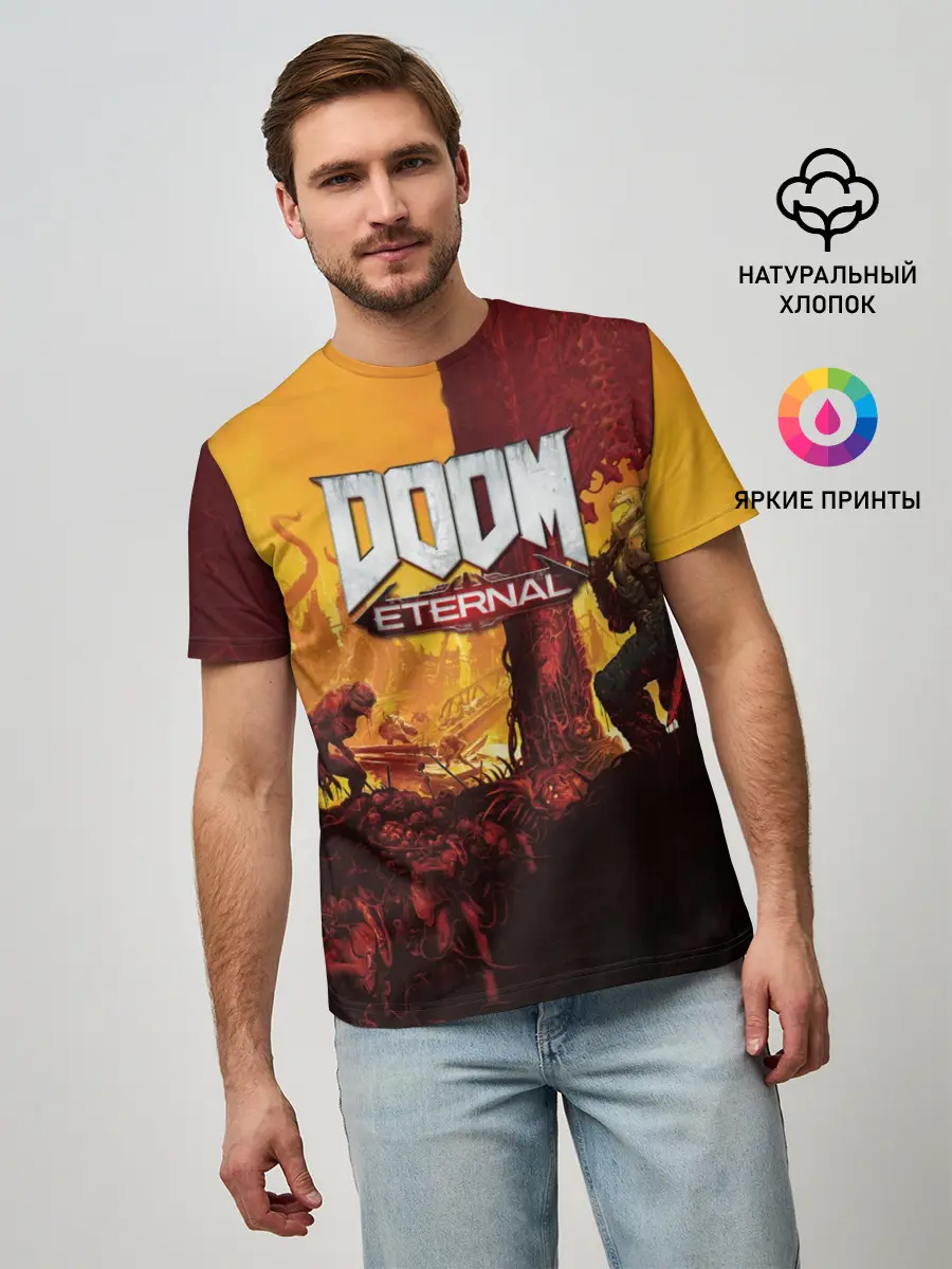 Мужская базовая футболка / DOOM eternal 2020