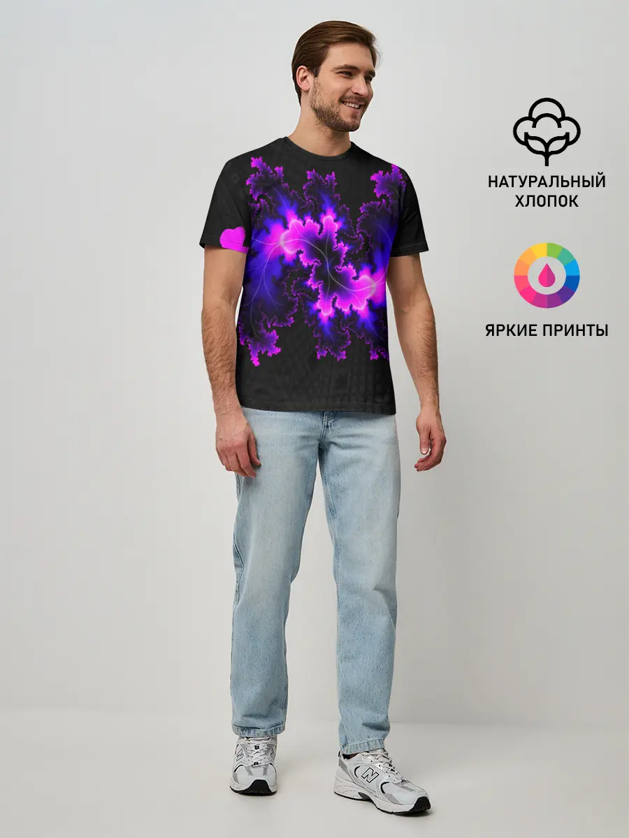 Мужская базовая футболка / NEON Liquid