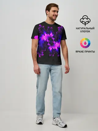 Мужская базовая футболка / NEON Liquid