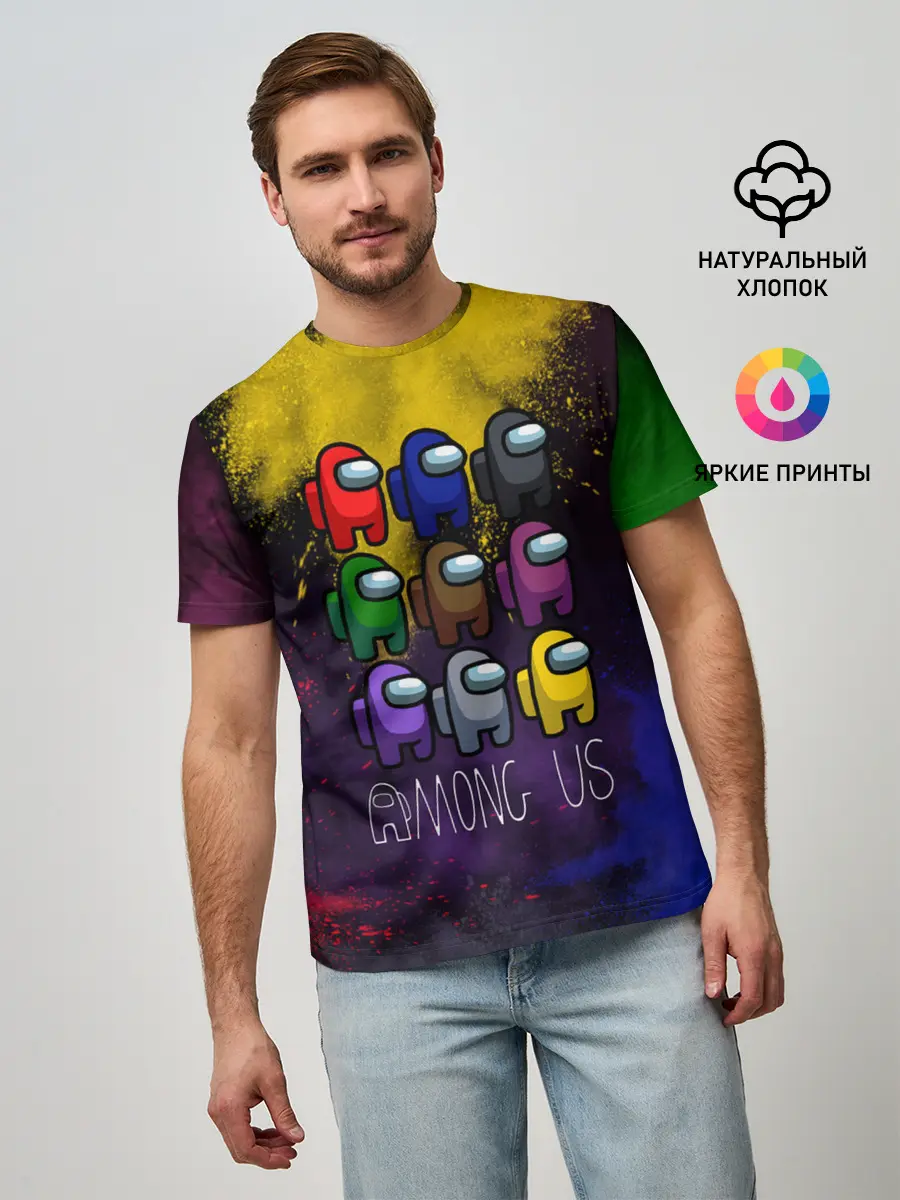 Мужская базовая футболка / AMONG US.