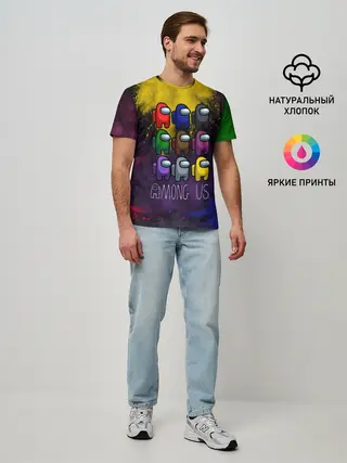 Мужская базовая футболка / AMONG US.