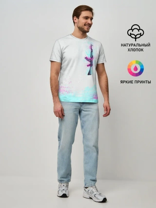 Мужская базовая футболка / Countre Strike weapon