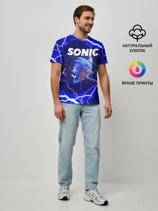 Мужская базовая футболка / SONIC | СОНИК