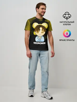 Мужская базовая футболка / Seungmin