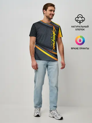 Мужская базовая футболка / Cyberpunk 2077