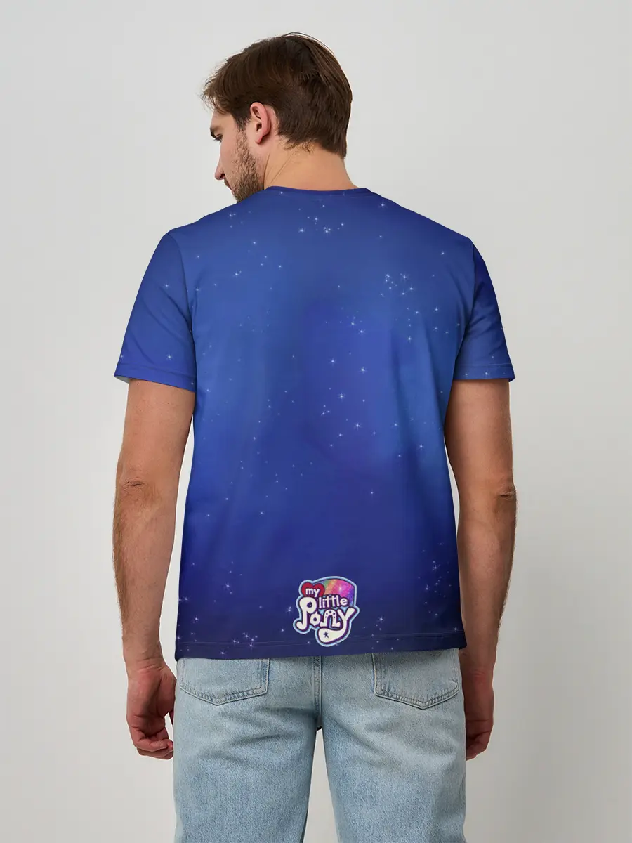 Мужская базовая футболка / Лунная пони