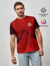 Мужская базовая футболка / Lexus car sport RED