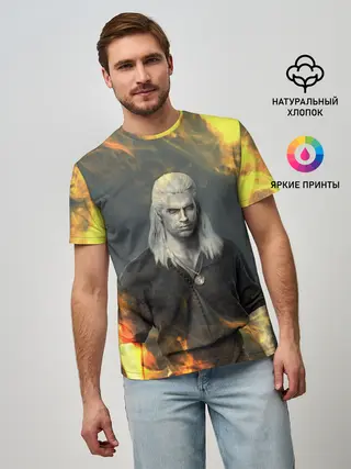 Мужская базовая футболка / ГЕРАЛЬТ ВЕДЬМАК