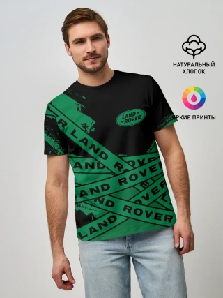 Мужская базовая футболка / Land Rover - Strokes