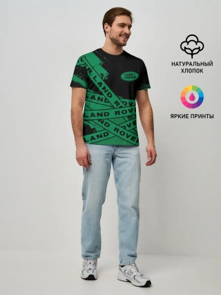 Мужская базовая футболка / Land Rover - Strokes