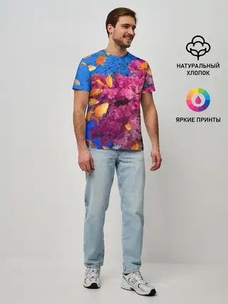 Мужская базовая футболка / Коралловые рыбки