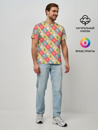 Мужская базовая футболка / Новогодние Праздники