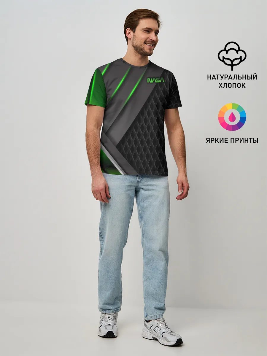 Мужская базовая футболка / NASA