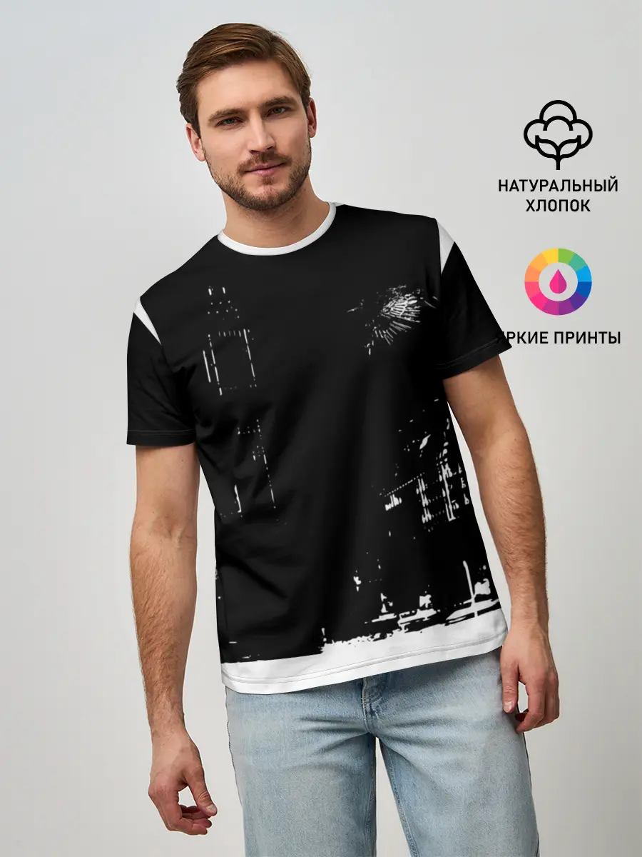 Мужская базовая футболка / город