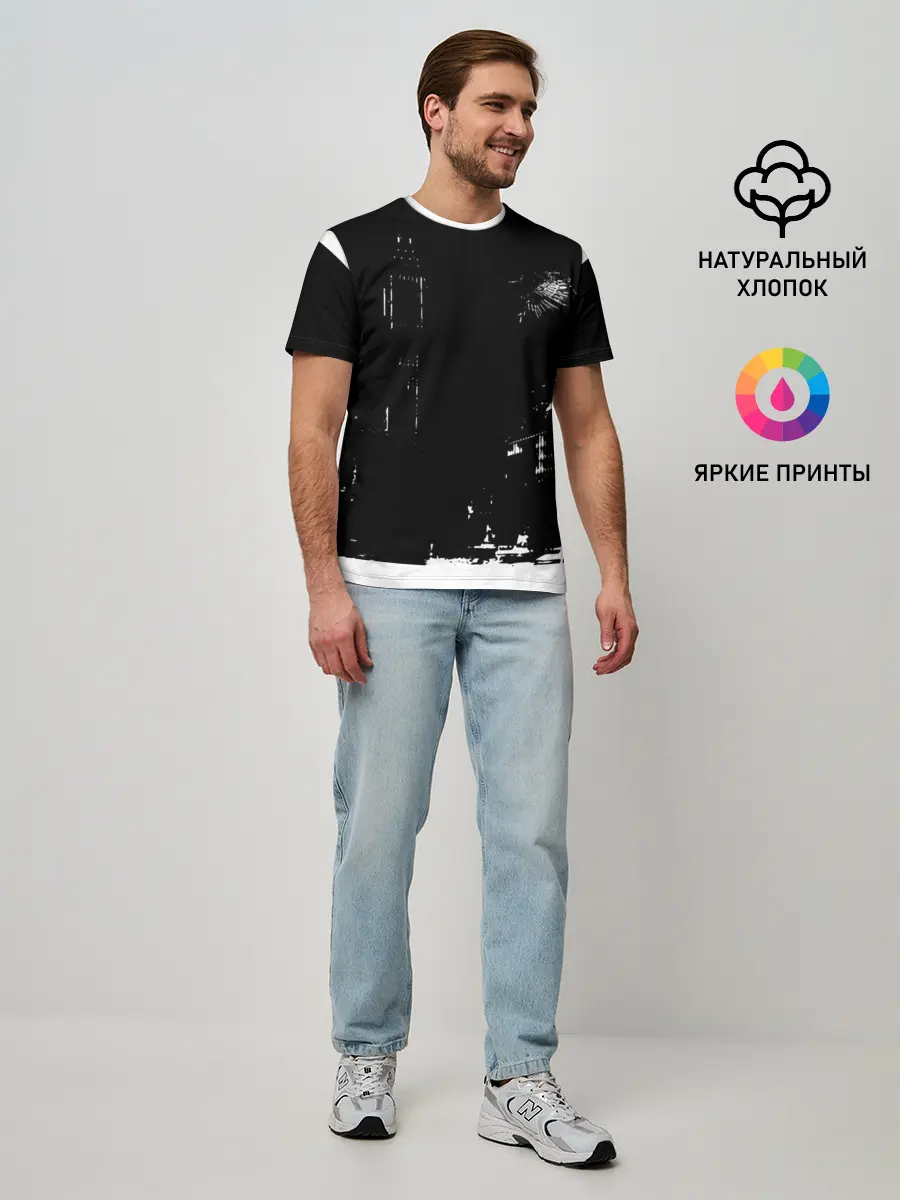 Мужская базовая футболка / город