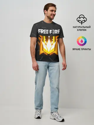 Мужская базовая футболка / Free Fire | Фри фаер