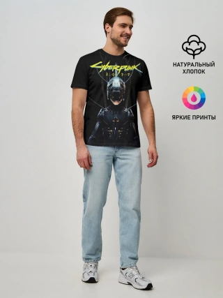 Мужская базовая футболка / Cyberpunk 2077