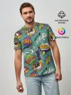 Мужская базовая футболка / Pop art comics