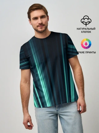 Мужская базовая футболка / текстура