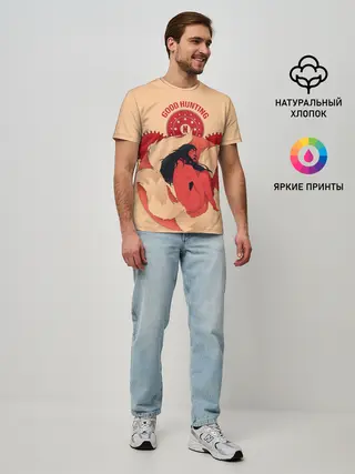 Мужская базовая футболка / Любовь, смерть и роботы. Good hunting