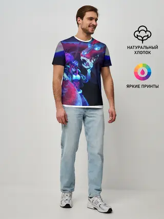 Мужская базовая футболка / League of legends Akali KDA