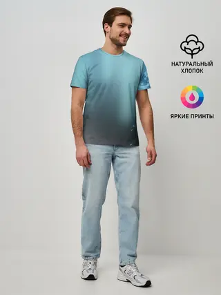 Мужская базовая футболка / Водяные свечения