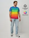 Мужская базовая футболка / Радуга | Rainbow