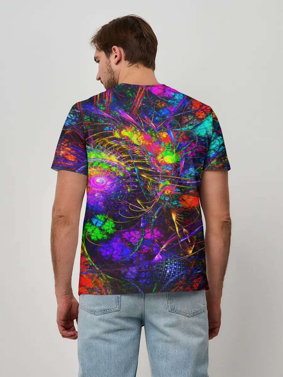 Мужская базовая футболка / НЕОНОВЫЕ КРАСКИ