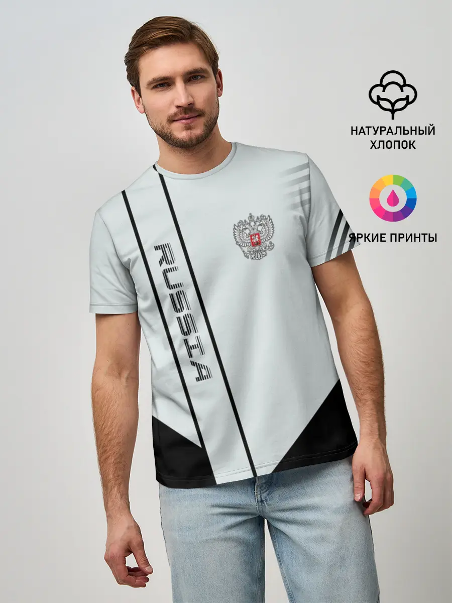 Мужская базовая футболка / Russia