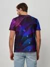 Мужская базовая футболка / NEON FRACTAL