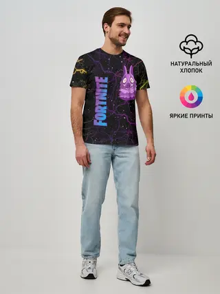 Мужская базовая футболка / Lama Fortnite