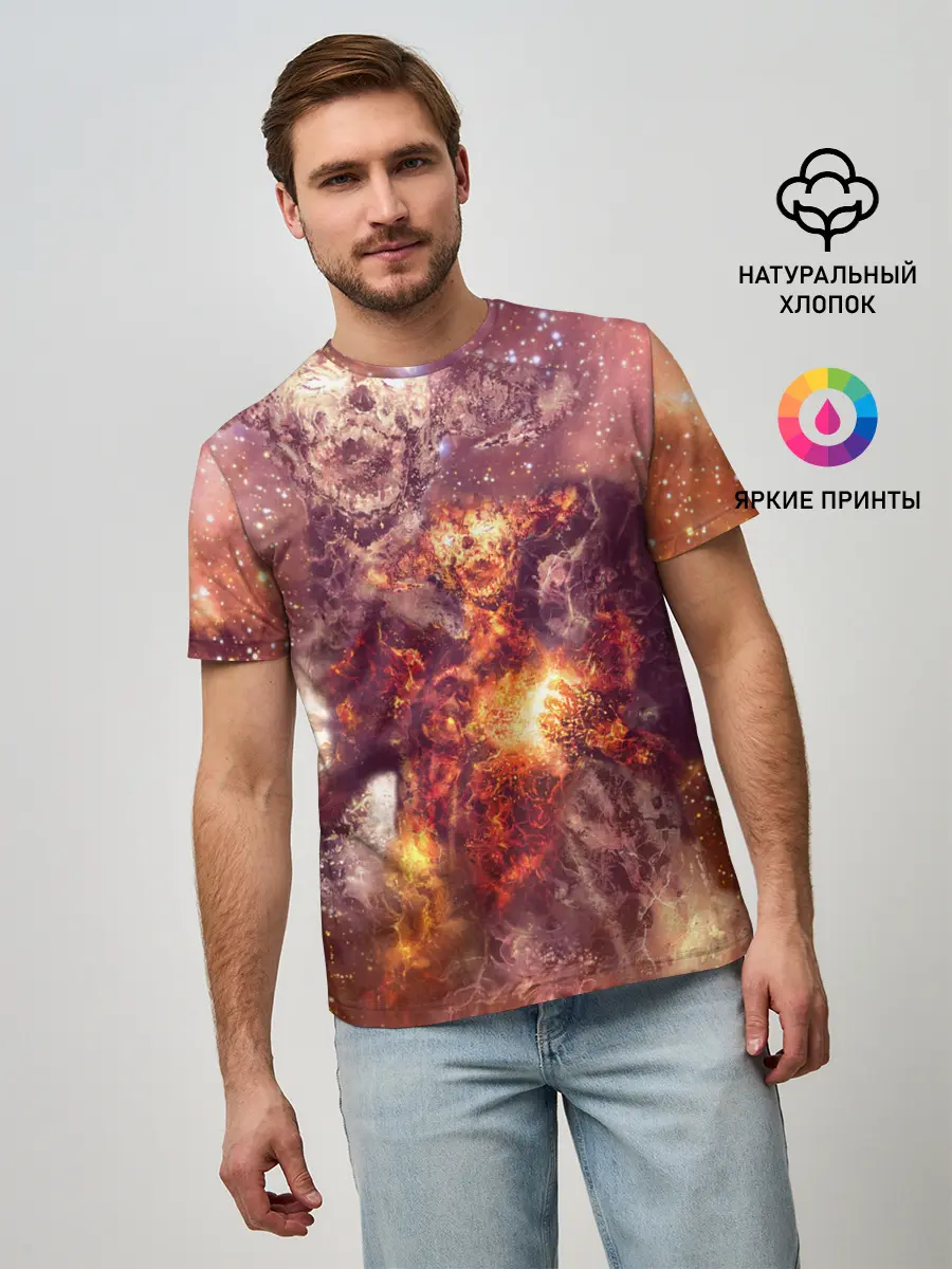 Мужская базовая футболка / ДЬЯВОЛ | GALAXY DIABLO