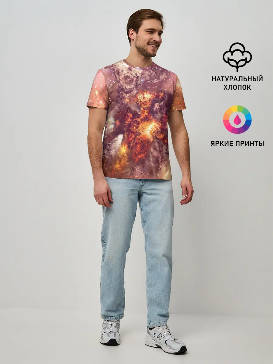 Мужская базовая футболка / ДЬЯВОЛ | GALAXY DIABLO